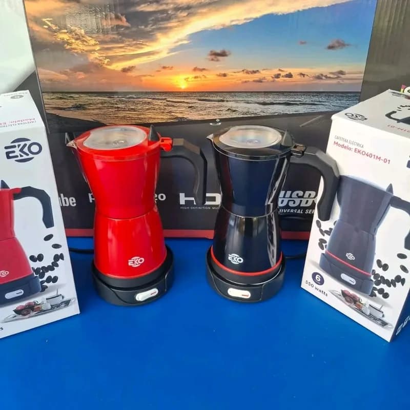 Cafeteras eléctricas de 6 Tasas marca EKO