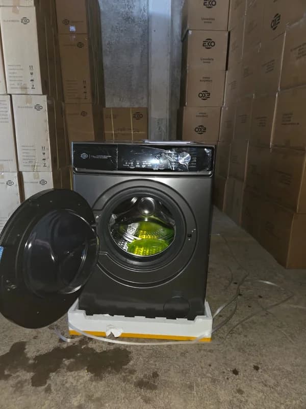 ‼️‼️Lavadora / Secadora a vapor 11kg, Inverter, marca EKO ✳️. ✳️Descripción✳️: 👉Lavado y Secado en un solo paso. 👉Esta Lavadora / Secadora de 11kg con tecnología Inverter te ofrece un rendimiento eficiente y silencioso. Con funciones de secado al vapor, capacidad de 68.5 litros y potencia total de hasta 1300W... ✳️Características✳️: ✳️ Modelo: EKO110-1438DPH ✳️ Voltaje: 110V ✳️ Frecuencia: 60 Hz.. ✳️ Dimensiones: 598 (w) x 608 (d) x 845 (h) mm ✳️Potencia de Secado: 1300W ✳️Potencia de lavado: 500W- ✳️Capacidad de lavado: 11kg ✳️Tecnología: Inverte ✳️Capacidad nominal de recipiente de lavado: 68.5 litros. ✳️Secado: Al vapr...